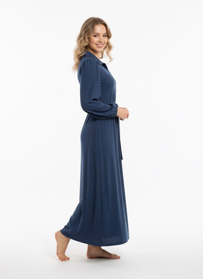 The Navy Knit Day Dress