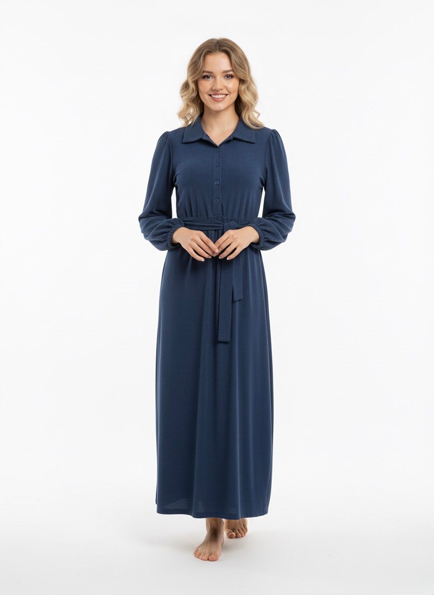 The Navy Knit Day Dress