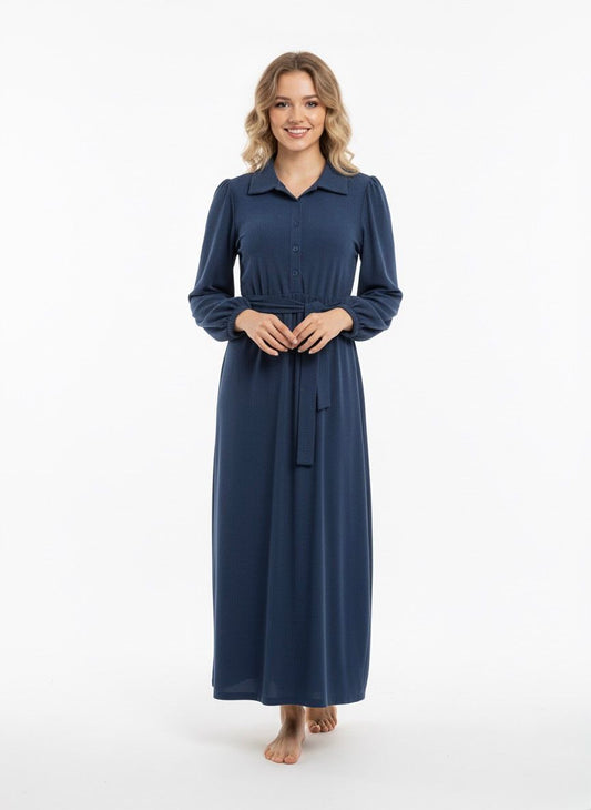 The Navy Knit Day Dress